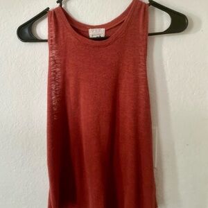 Women's Red Sleeveless Top